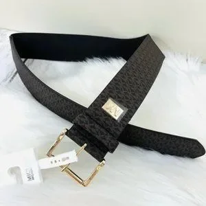 MICHAEL KORS MK Logo Brown Part Elastic Belt With Gold Buckle Size S/M MICHAEL Michael Kors | Accessories | Michael Kors Mk Logo  main image 4